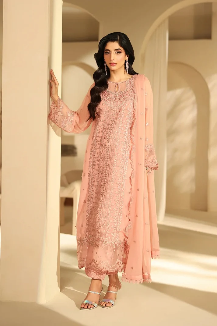 Azure Luxe Eid Edit'26 Sequins Embroidered Chiffon Unstitched 3 Piece