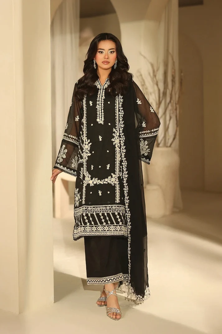 Azure Luxe Eid Edit'26 Sequins Embroidered Chiffon Unstitched 3 Piece